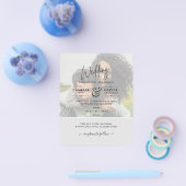 TROUWKAARTJE FOTOGRAFIE Budget Overlay Tekst LeahG Flyer (Enkel)