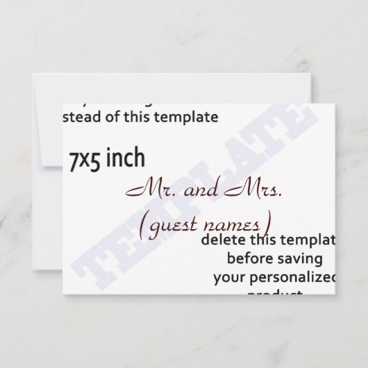 TROUWKAARTJE TEMPLATE VOOR BEGELEIDING KAART (Voorkant)