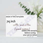 TROUWKAARTJE TEMPLATE VOOR BEGELEIDING KAART (Staand voorkant)