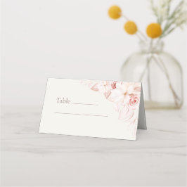 Trouwkaartjes Blush Bloemen Plaatskaartje