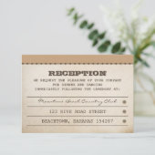 trouwkaartjes receptie informatiekaartje (Staand voorkant)