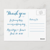 Trouwkaartjes Strand Huwelijk Bedanken Briefkaart (Achterkant)