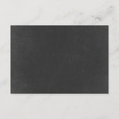 Trouwkaartjes voor Chalkboard Blooms bruiloftsrece Informatiekaartje (Achterkant)