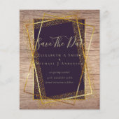 TROUWKAARTJES VOOR EEN BUDGETBRUILOFT Goud glansf (Voorkant)