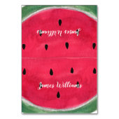 Trouwkaartjes voor zomerhuwelijk met watermeloen kaart (Voorkant)