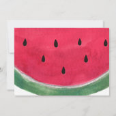 Trouwkaartjes voor zomerhuwelijk met watermeloen S Save The Date (Achterkant)