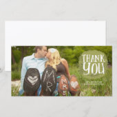 Trouwkaartontwerper Bedankt Fotokaarten (Voorkant / Achterkant)