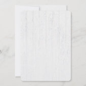 Trouwkalender op hout Save the Date Kaart (Achterkant)