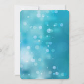 Trouwkalender 'Save the Date' op Aqua Bokeh Kaart (Achterkant)