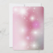 Trouwkalender 'Save the Date' op roze bokeh Kaart (Achterkant)