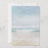 Trouwkalender 'Save the Date' Strand Zeester Kaart (Achterkant)