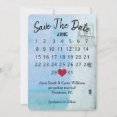 Trouwkalender Vuurtoren 'Bewaar de datum' Kaart (Voorkant)