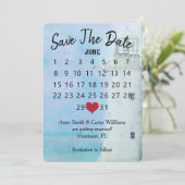 Trouwkalender Vuurtoren 'Save the Date' Kaart (Staand voorkant)