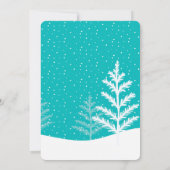 Trouwkalender Winter Sneeuw Bewaar de Datum Kaart (Achterkant)