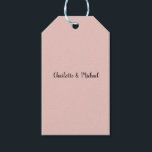 Trouwkalligrafie Elegant Roos Gold Plain Name Cadeaulabel<br><div class="desc">Op zoek naar een mooie kalligrafie met een esthetische handschrift? Dit eenvoudige,  opvallende design is voor u. Dit product druist onmiddellijk in tegen degenen die het zien. Het mooie en smaakzame ontwerp zal direct de kwaliteit van uw relatie en familie weerspiegelen.</div>