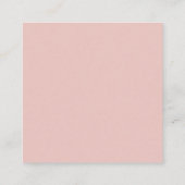 Trouwkalligrafie Elegant Roos Gold Plain Name Informatiekaartje (Achterkant)