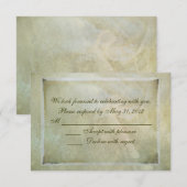 Trouwkant abstract RSVP kaartje (Voorkant / Achterkant)