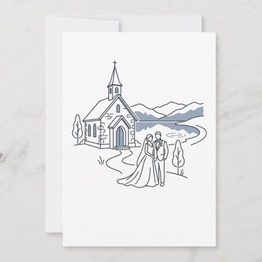 Trouwkapel bij bergmeer kaart (Voorkant)