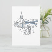 Trouwkapel bij bergmeer kaart (Staand voorkant)