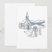 Trouwkapel bij bergmeer kaart (Voorkant / Achterkant)