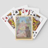 Trouwkatten Aangepaste Initialen Pokerkaarten (Achterkant)