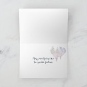 Trouwkatten Aquarel Kaart (Binnen)