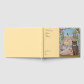 Trouwkatten geel 10,5 inch x 8,25 inch gastenboek (Volledig)