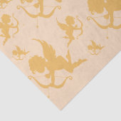 trouwkerubs in goud tissuepapier (Detail)