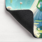 Trouwkikkers op een leliepad muismat (Hoek)