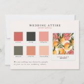 trouwkleding | Citrus Kleurenpalet Kaart (Voorkant)