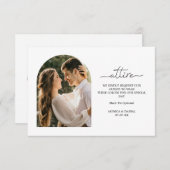 Trouwkleding Jurk Codes Boho Boog Foto Informatiekaartje (Voorkant / Achterkant)