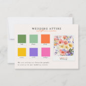 trouwkleding | Wildflower Meadow Palette Kaart (Voorkant)