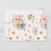 trouwkleding | Wildflower Meadow Palette Kaart (Achterkant)
