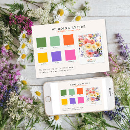 trouwkleding | Wildflower Meadow Palette Kaart
