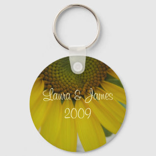 Trouwkleine Zonnebloem Sleutelhanger