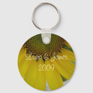Trouwkleine Zonnebloem Sleutelhanger