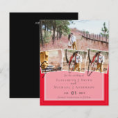 Trouwkleuren ZWART en ROOD BUDGET Reserveer de dat (Voorkant / Achterkant)