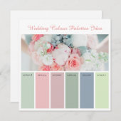 Trouwkleurpaletten Idee Kaart (Voorkant / Achterkant)