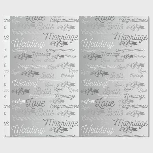 TROUWKLOKKEN WIKKELPAPIER CADEAUPAPIER (Vlak)