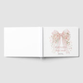 Trouwknoop Roze Bruiloftsfeest Gastenboek (Volledig)