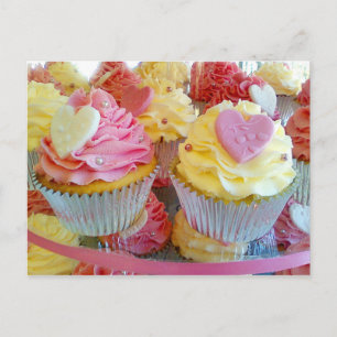 Trouwkoekjes met Fondant Hearts Briefkaart