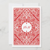 Trouwkoning Queen Diamond Spelen Kaart Ace Uitnodi (Achterkant)