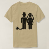 Trouwkoppel banden t-shirt (Design voorkant)