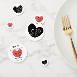 Trouwkoppel Bruidsfeest Confetti