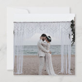 Trouwkoppel Bruiloft Liefde Familie Romantisch Kaart (Achterkant)