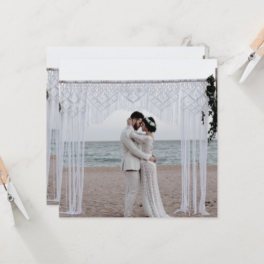 Trouwkoppel Bruiloft Liefde Familie Romantisch Kaart (Voorkant / Achterkant in situ)