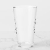 Trouwkoppel naam bericht datum romantisch elegant glas (Rechts)