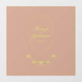 Trouwkoppel Transparante Vloer Sticker en Decal (Vel)