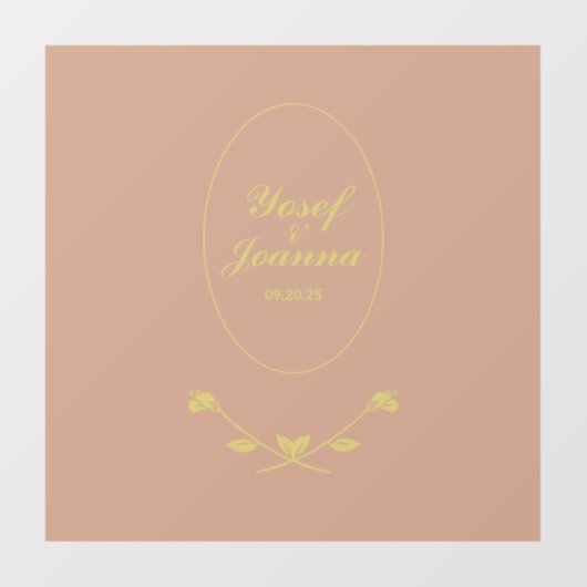 Trouwkoppel Transparante Vloer Sticker en Decal (Vel)