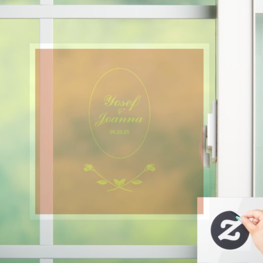 Trouwkoppel Transparante Vloer Sticker en Decal (Huis)